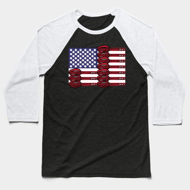 US Open tennis flag Baseball T-Shirt by TopTennisMerch